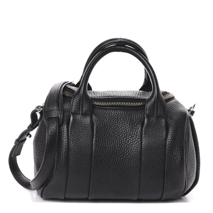 Alexander Wang Pebbled Lambskin Rockie Black Pale Gold Hardware 1 of 10