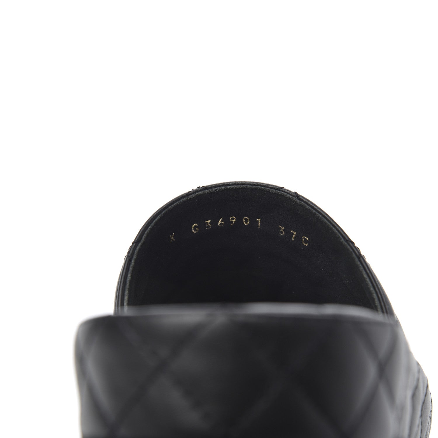 Chanel Lambskin Quilted CC Mules Sandals 37 Black 8 of 11