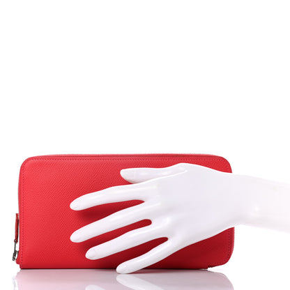Hermes Epsom Silk'In Wallet Rouge Tomate 2 of 7