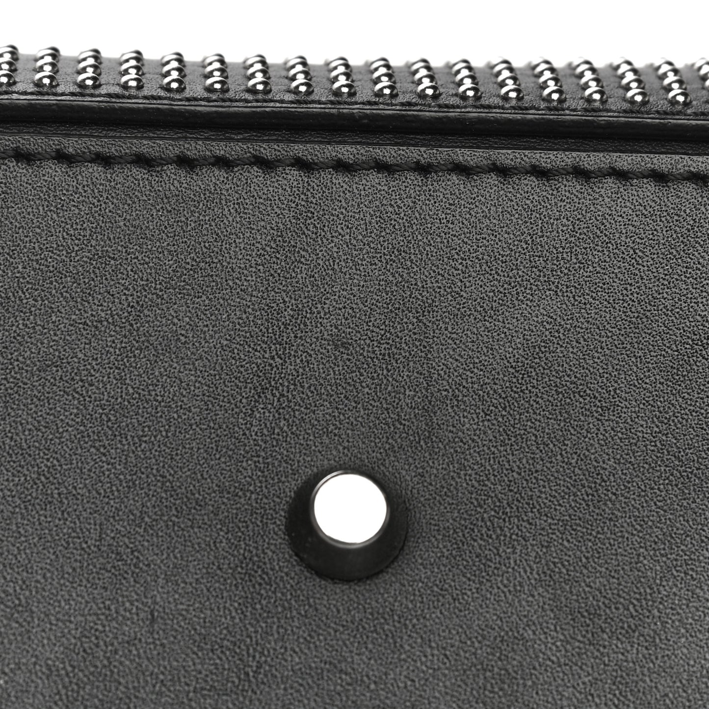 Calfskin Studded Mini Heroine Top Handle Bag Black