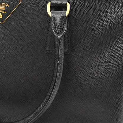 Prada Saffiano Medium Galleria Double Zip Tote Black 10 of 10