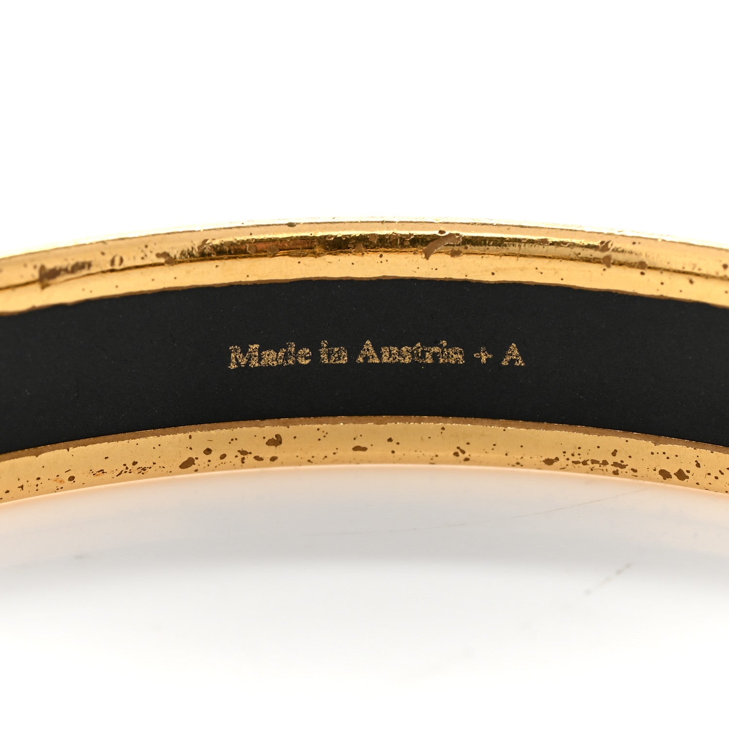 Hermes Enamel Printed Narrow Fan Bracelet 65 5 of 6