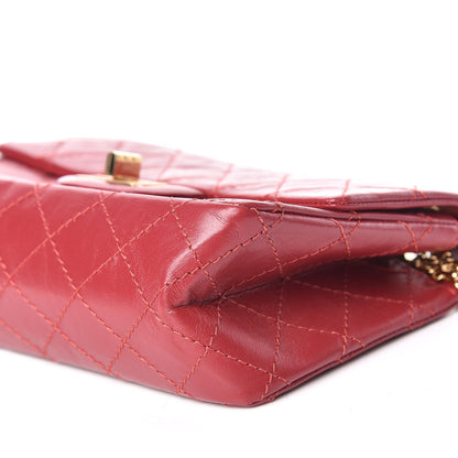 Chanel Aged Calfskin Quilted 2.55 Reissue Mini Flap Red 7 of 12