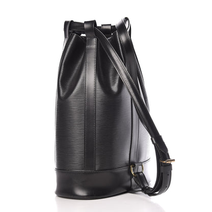 Louis Vuitton Epi Randonnee PM Black 3 of 10