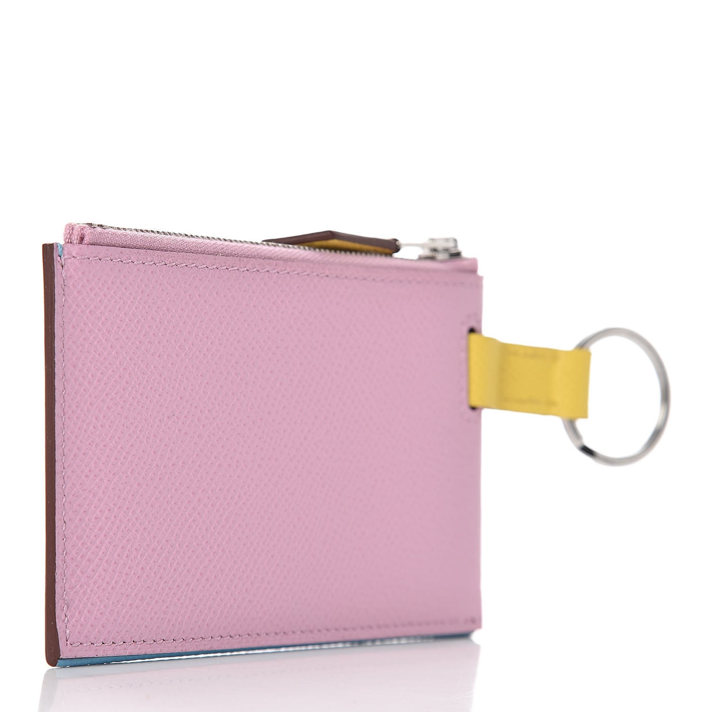 Epsom Vertige Mini Colorblock Card Holder Mauve Sylvestre Bleu Du Nord Juane De Naples