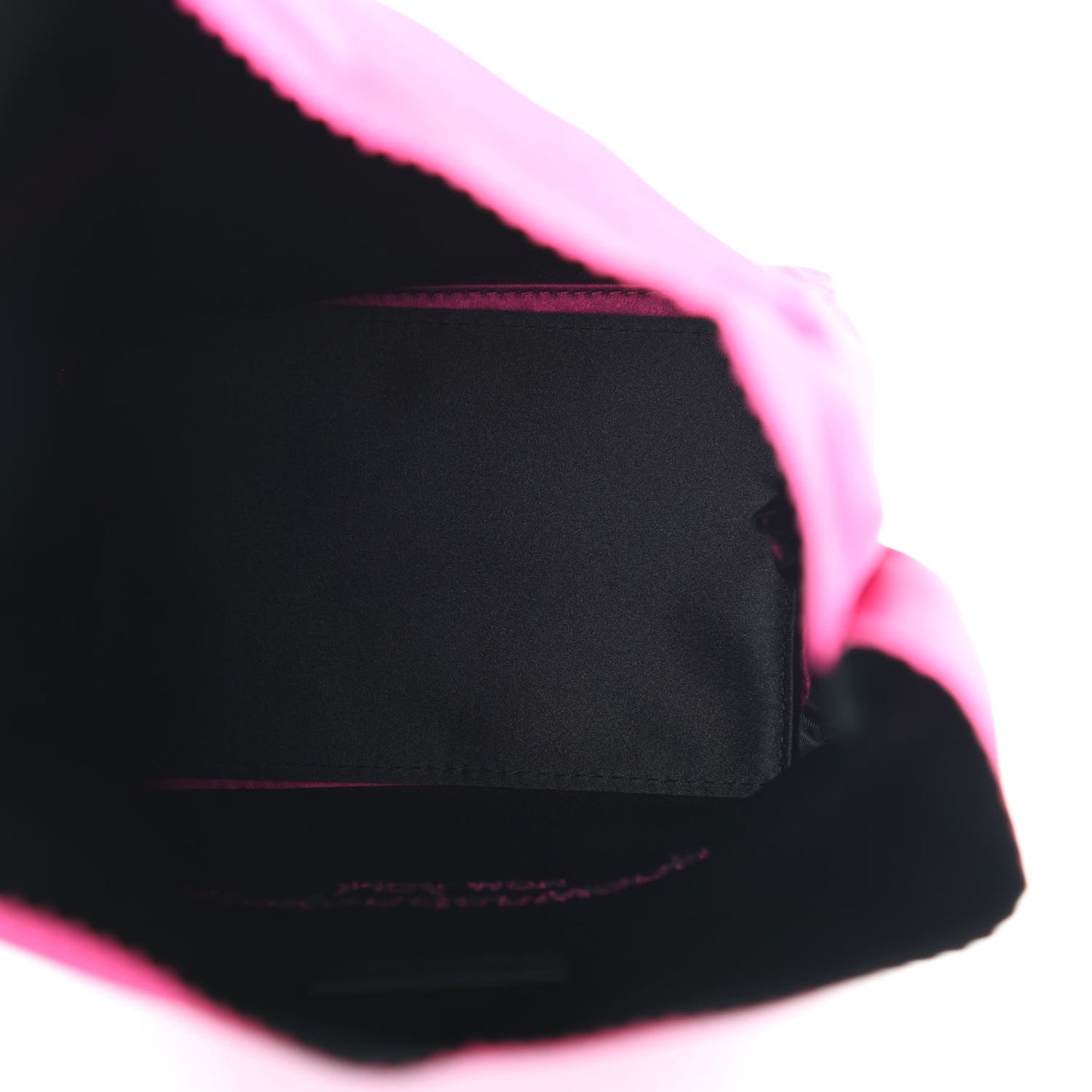 Satin Lunch Bag Clutch Hot pink