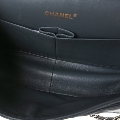 Chanel Lambskin Quilted Jumbo Double Flap Charcoal Grey 5 of 11