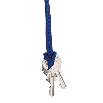 Hermes Togo Lock and Key Clochette Set  Bleu Electrique Rose Pourpre 4 of 6