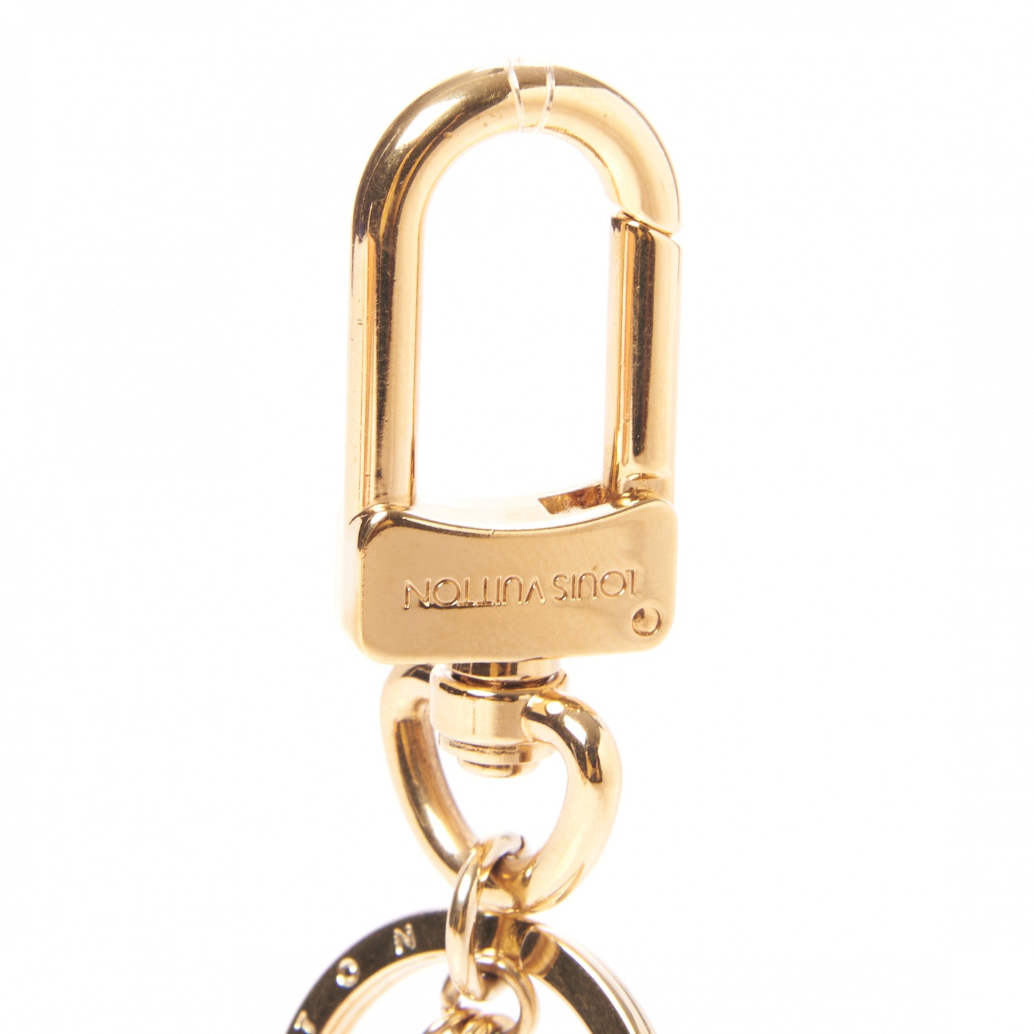 Louis Vuitton LV Facettes Bag Charm Key Holder Gold 4 of 5