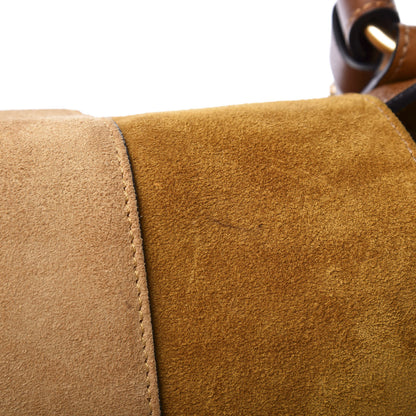 Chloe Suede Medium Lexa Shoulder Bag Mustard Brown 7 of 11