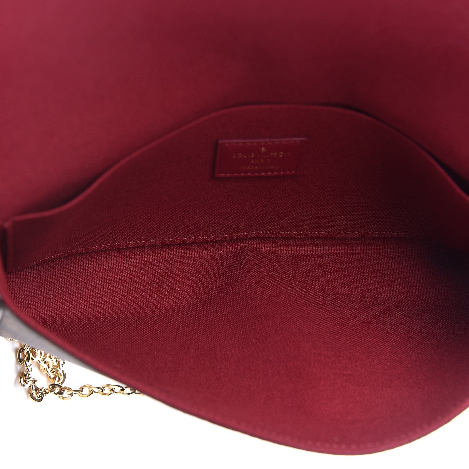 Louis Vuitton Monogram Pochette Felicie Chain Wallet Fuchsia 5 of 11