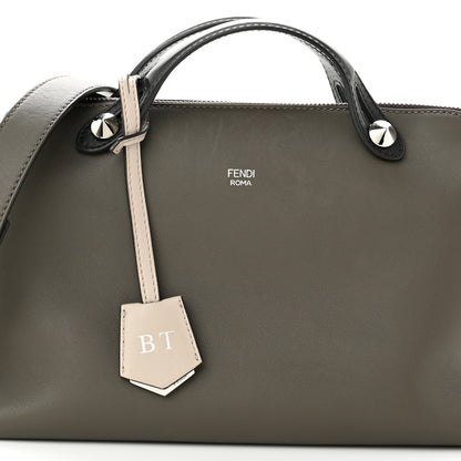 Fendi Vitello Dolce 4 Color Medium By The Way Boston Bag Carbone Grigio Polvere Multicolor 8 of 11