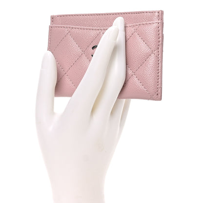 Chanel Caviar Quilted Card Holder Light Pink 2 of 9