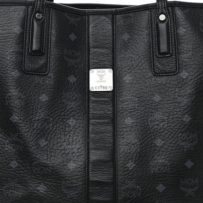 MCM Visetos Large Liz Reversible Shopper Tote Black 10 of 18