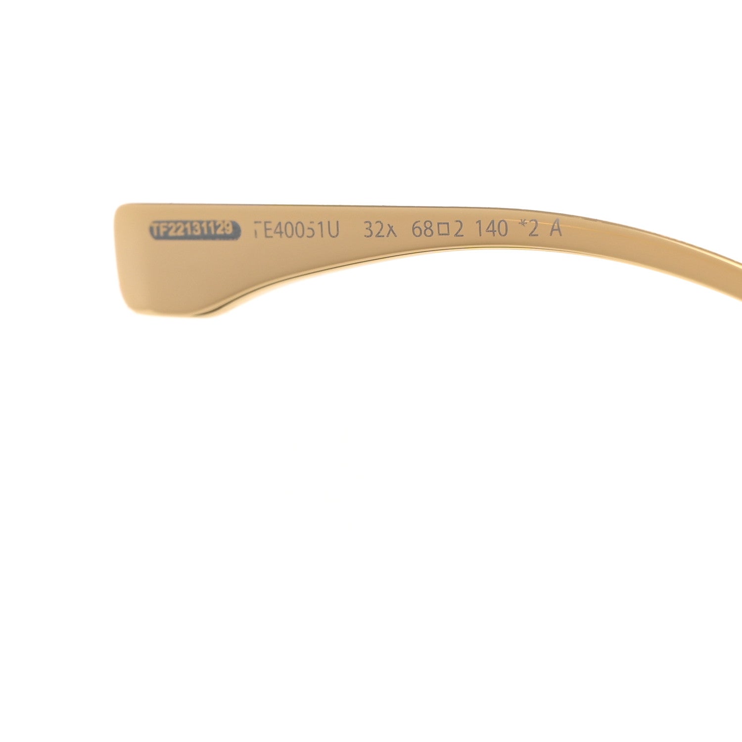 Fendi Metal Disco Geometric Sunglasses FE 40051/U Gold Blue Mirror 5 of 7