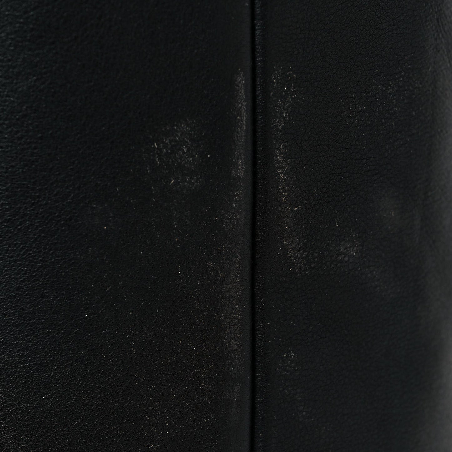 Calfskin Dana Knee High Fringed Boots 36.5 Black