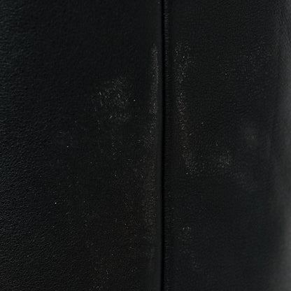 Saint Laurent Calfskin Dana Knee High Fringed Boots 36.5 Black 10 of 10
