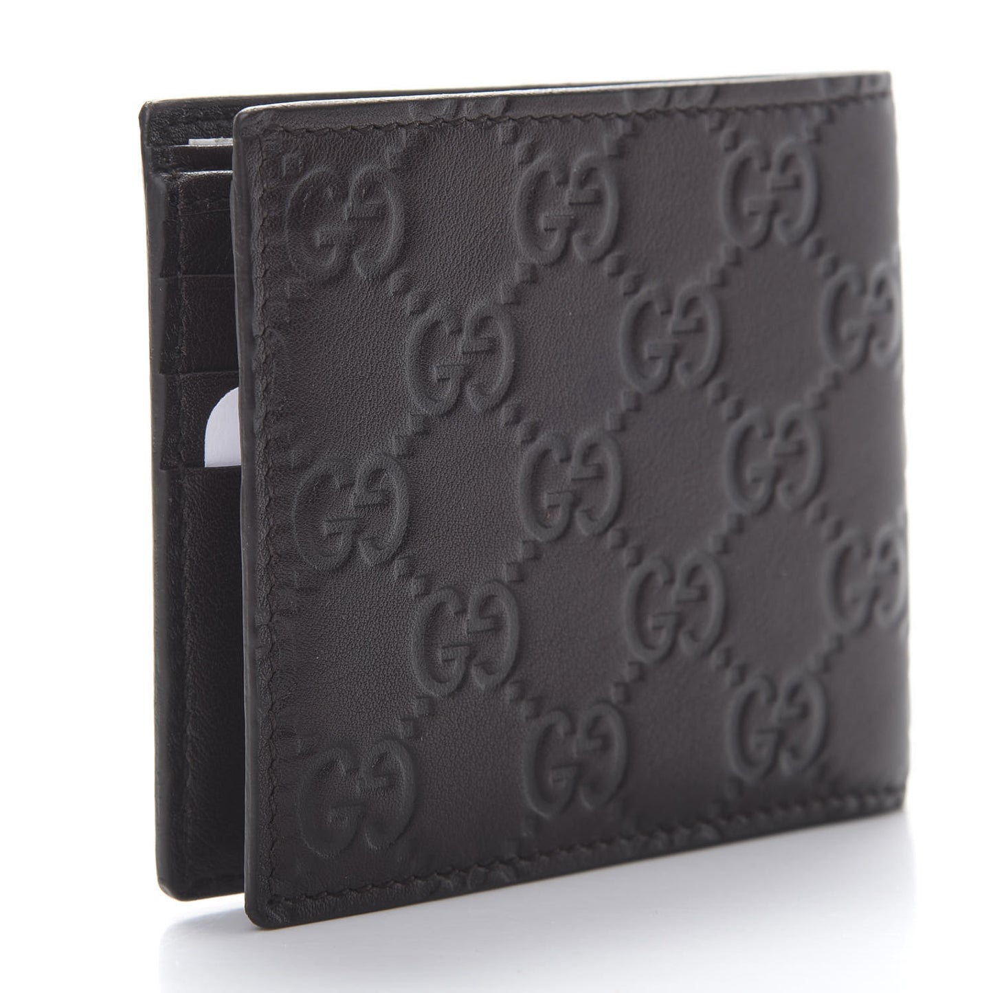 Guccissima Avel Bi-Fold Wallet Chocolate