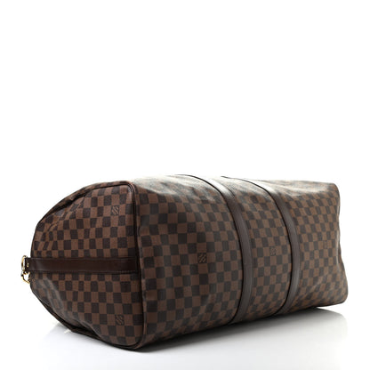 Louis Vuitton Damier Ebene Keepall Bandouliere 55 4 of 11