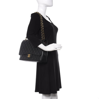 Chanel Caviar Quilted Maxi Double Flap Black 2 of 10
