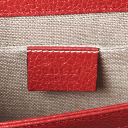Gucci Dollar Calfskin Small Interlocking G Shoulder Bag Red 8 of 8