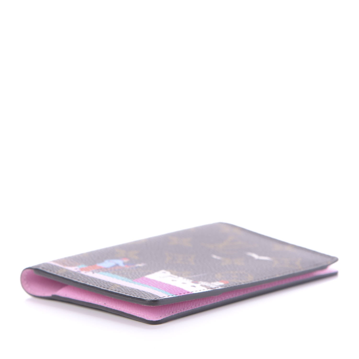 Louis Vuitton Monogram 2016 Christmas Animation Passport Cover Rose Ballerine 4 of 8
