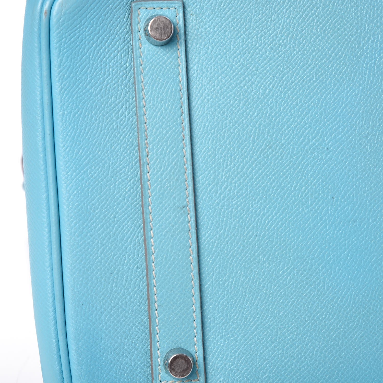 Hermes Epsom Candy Birkin 35 Celeste Mykonos 37 of 38