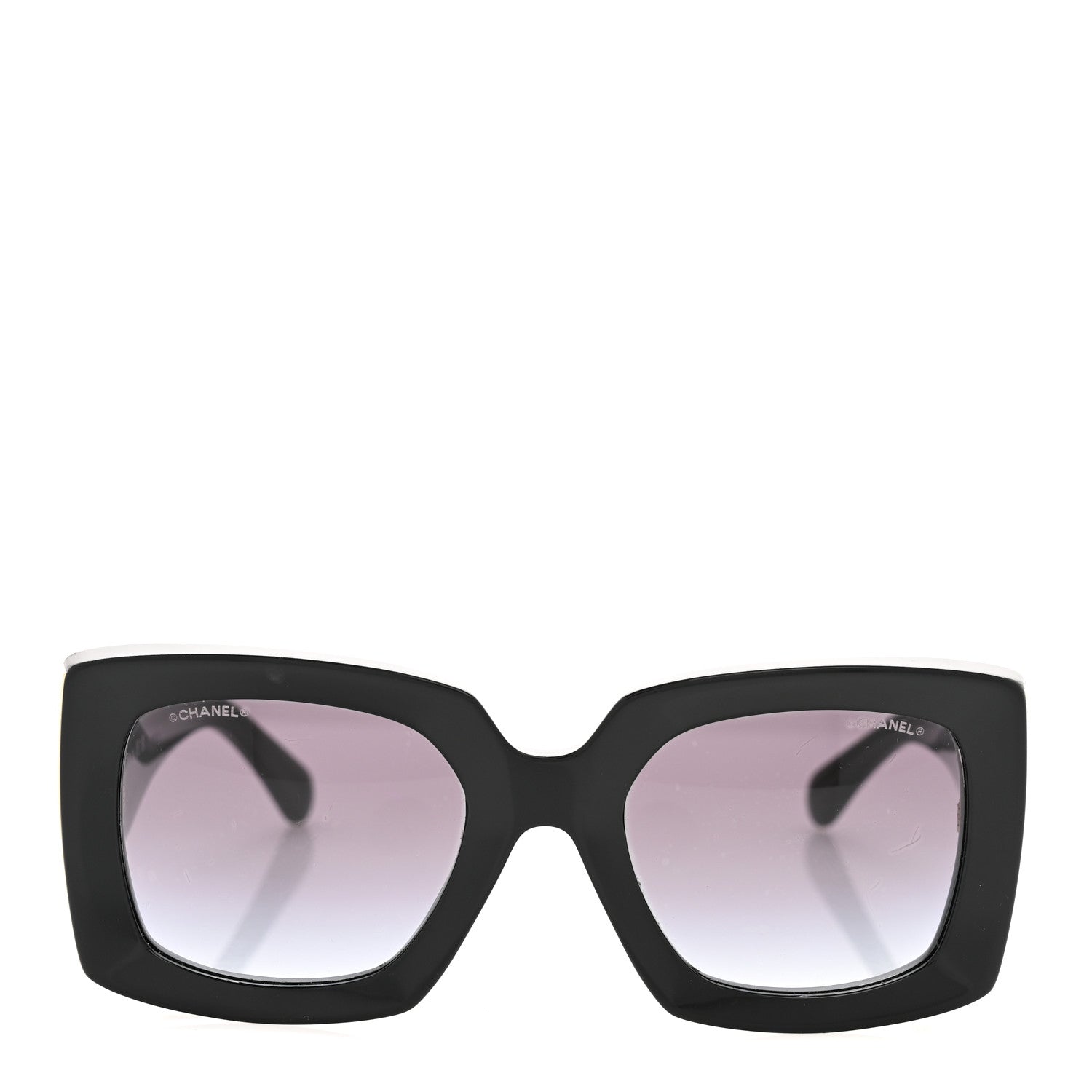 Chanel Acetate Rectangle Sunglasses 5435 Black 2 of 9