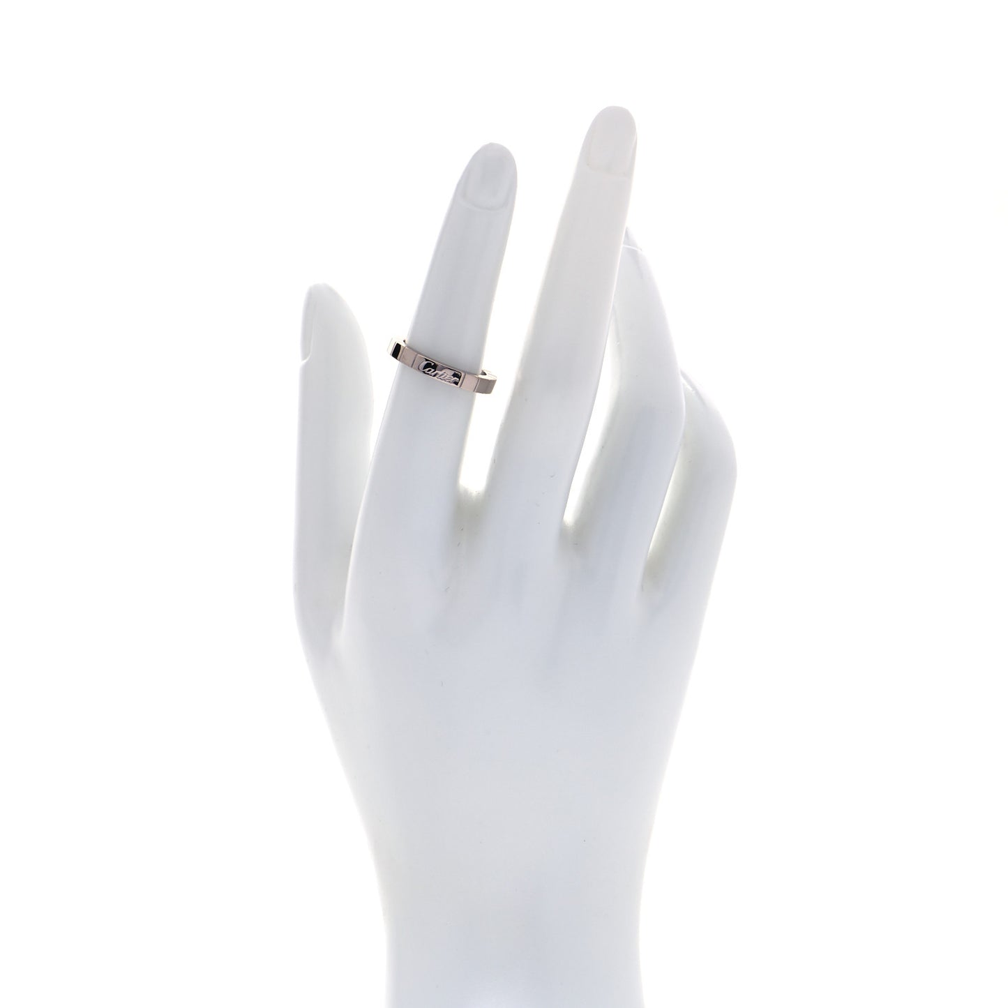 18K White Gold Lanieres Ring 51 5.75