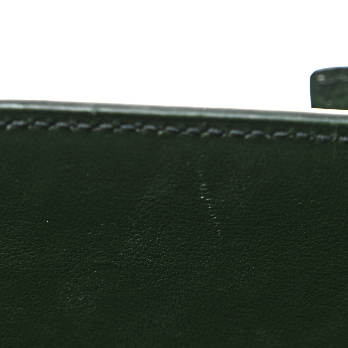 Calfskin Crocodile Embossed Nano Sac De Jour Dark Green