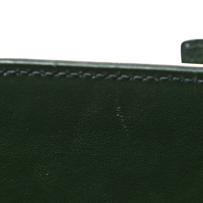 Saint Laurent Calfskin Crocodile Embossed Nano Sac De Jour Dark Green 12 of 12