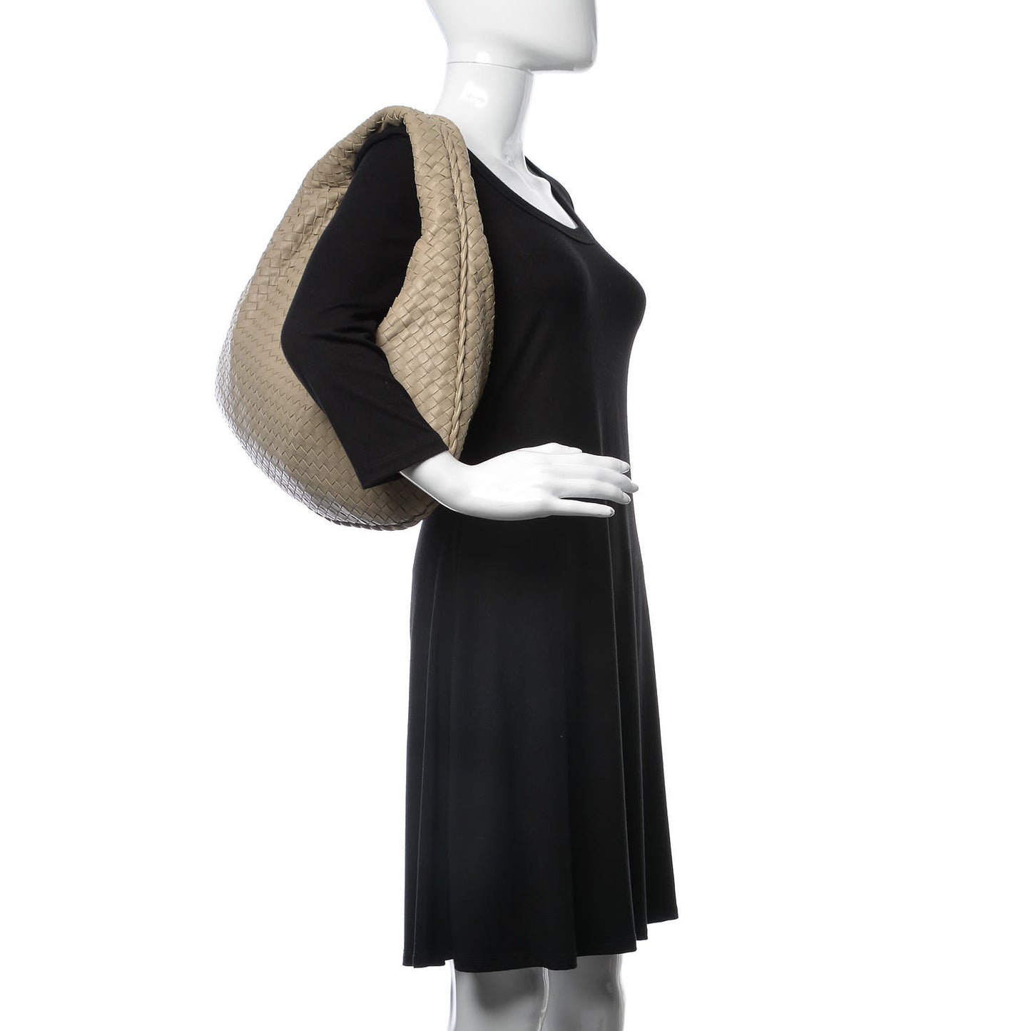 Nappa Intrecciato Large Veneta Hobo Limo