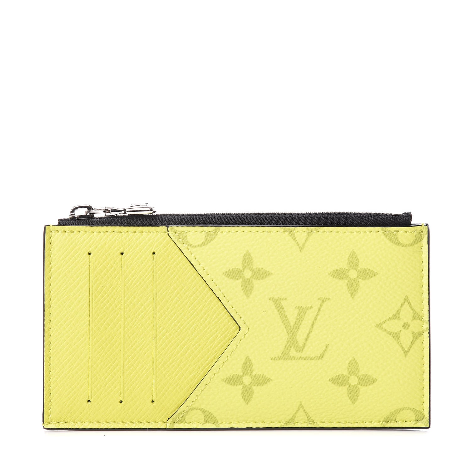 Monogram Taiga Coin Card Holder Yellow