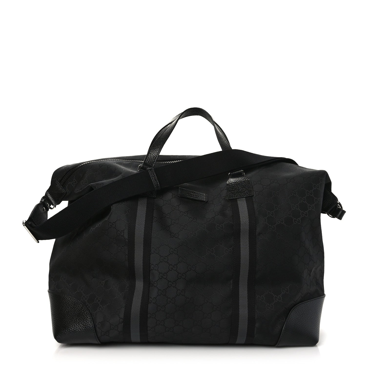 Gucci Nylon Monogram XL Duffle Bag Black 1 of 11