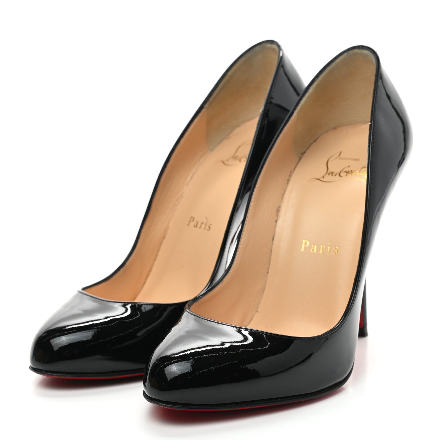 Christian Louboutin Patent Merci Allen 100 Pumps 36.5 Black 3 of 12