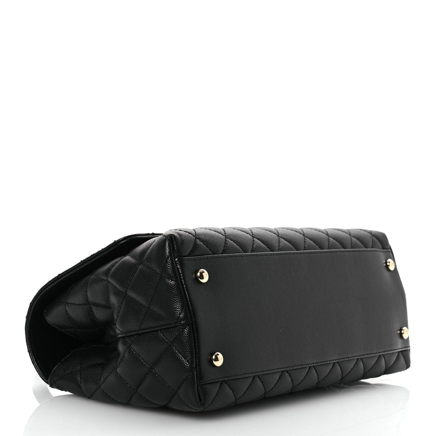 Chanel Caviar Quilted Small Coco Handle Flap Black 4 of 14