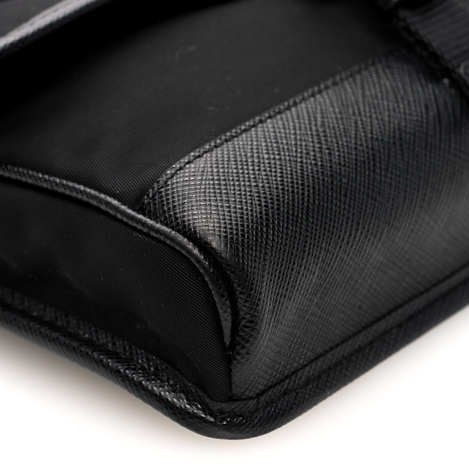 Prada Re-Nylon Saffiano Smartphone Case Crossbody Black 8 of 9