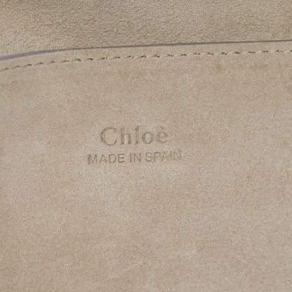 Chloe Suede Calfskin Small Faye Shoulder Bag Motty Grey 6 of 15