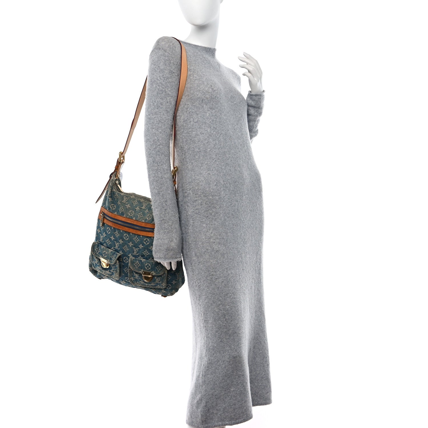 Louis Vuitton Denim Baggy GM Blue 2 of 14