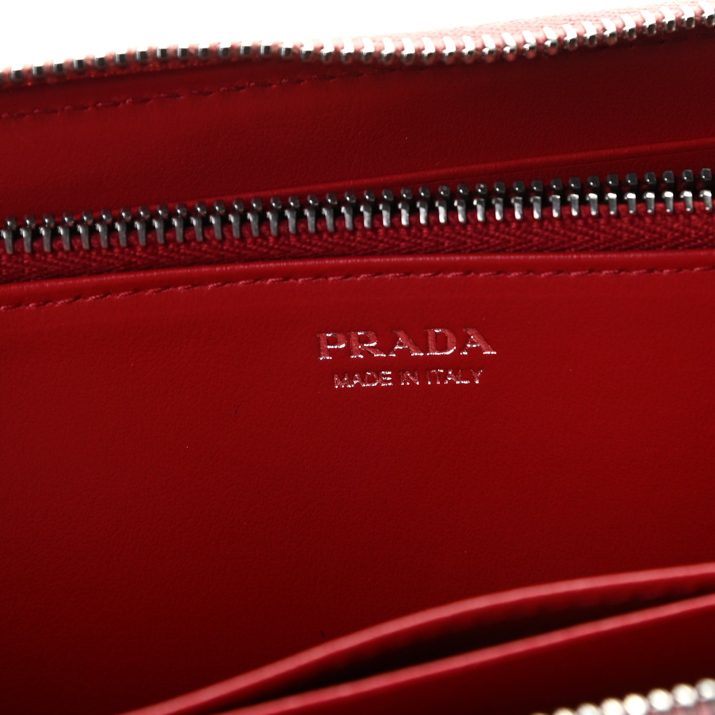 Saffiano Colour Zip Around Wallet Petalo Fuoco