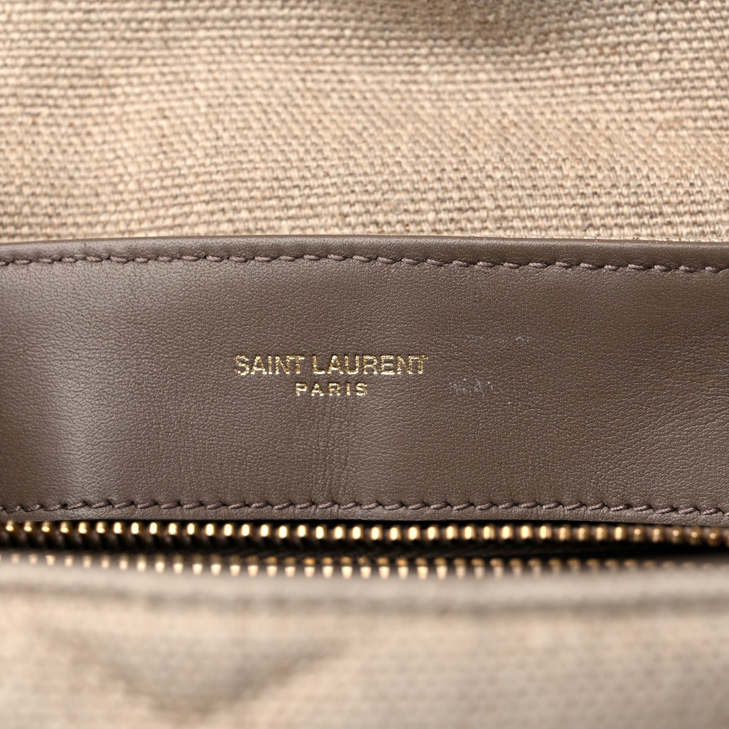 Linen Y Quilted Monogram Small Loulou Chain Satchel Natural Taupe