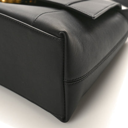 Balenciaga Semi Shiny Smooth Calfskin Small Downtown Shoulder Bag Black 8 of 8