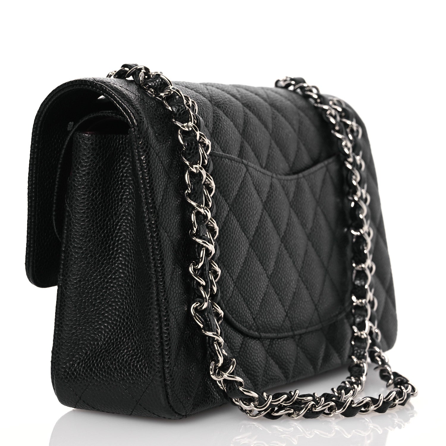 Chanel Caviar Quilted Medium Double Flap Black 3 of 14