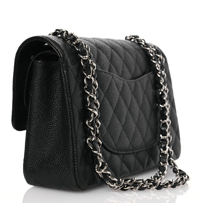 Chanel Caviar Quilted Medium Double Flap Black 3 of 14