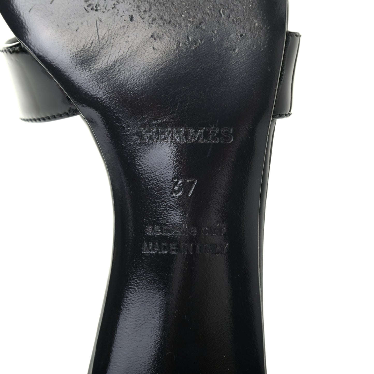 Patent Oasis Sandals 37 Black