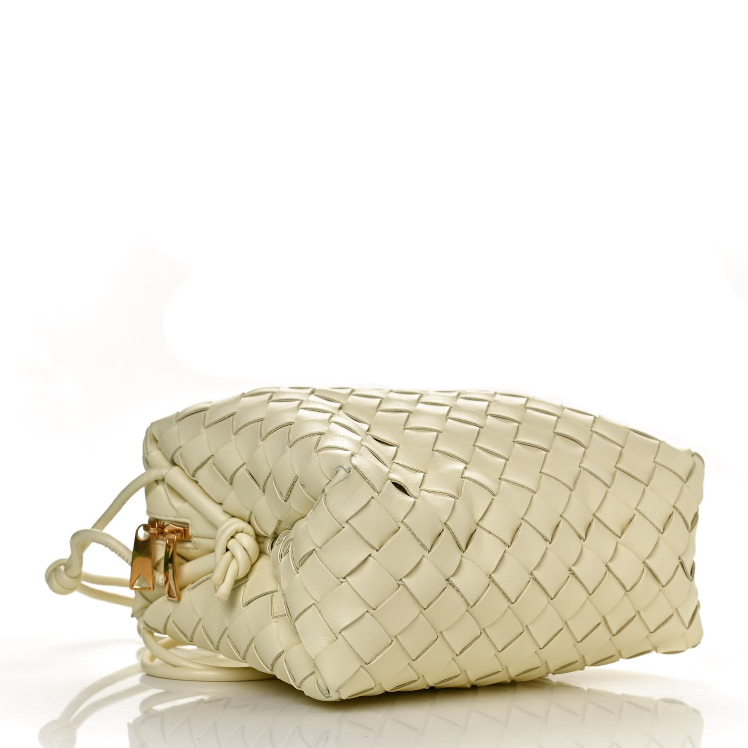 Bottega Veneta Nappa Intrecciato Small Loop Camera Bag Lemon Washed 3 of 10