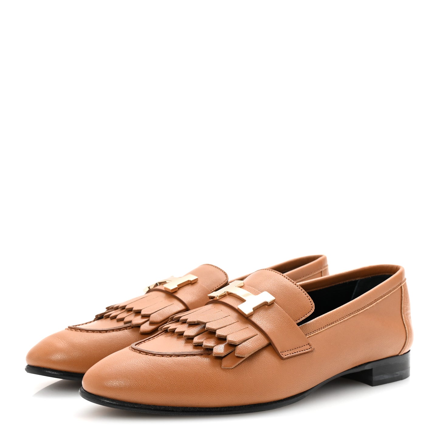 Goatskin Womens Royal Loafers 37.5 Naturel