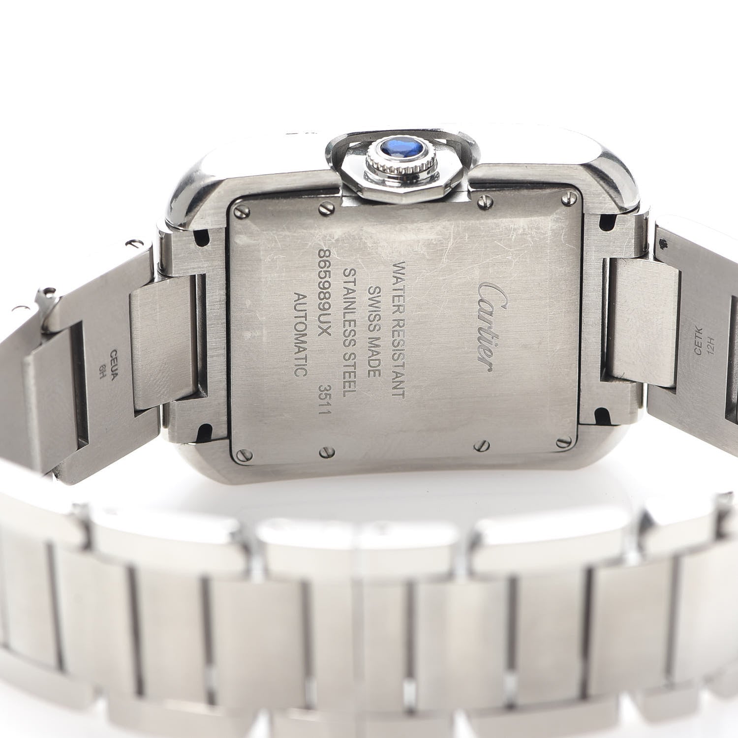 Cartier Stainless Steel 30mm Tank Anglaise Automatic Watch 4 of 7