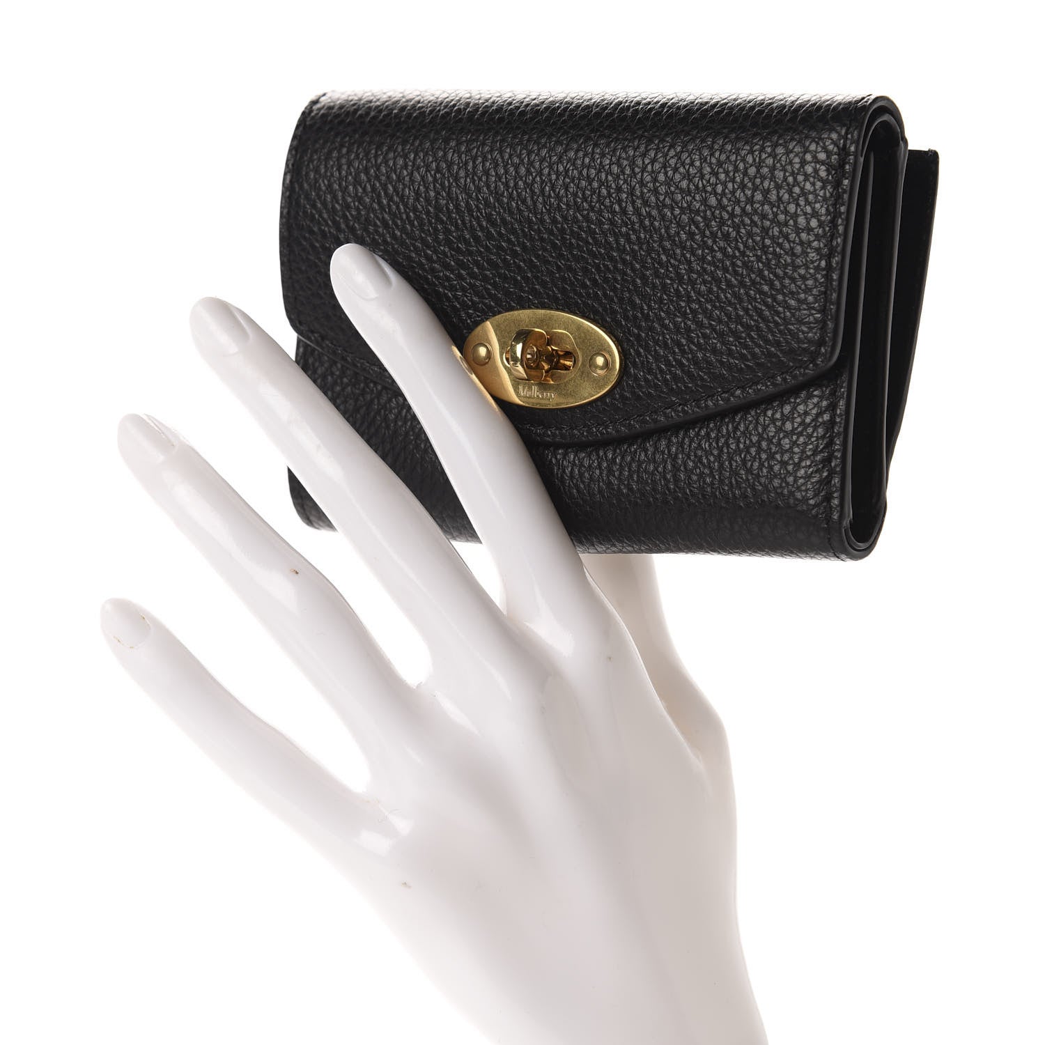 Mulberry Classic Grain Small Darley Wallet Black 2 of 8