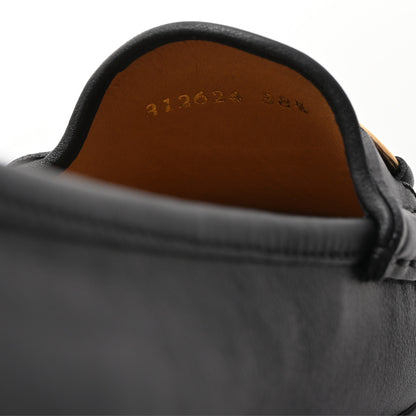 Gucci Calfskin Womens 1953 Horsebit Loafers 38.5 Black 9 of 10